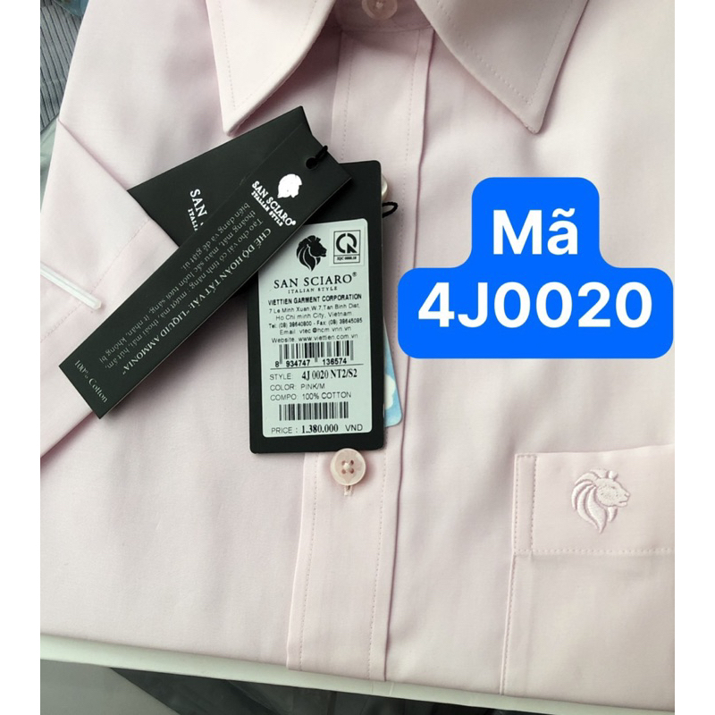 Áo sơ mi san sciaro  giá 1380k sale 560k Form regular