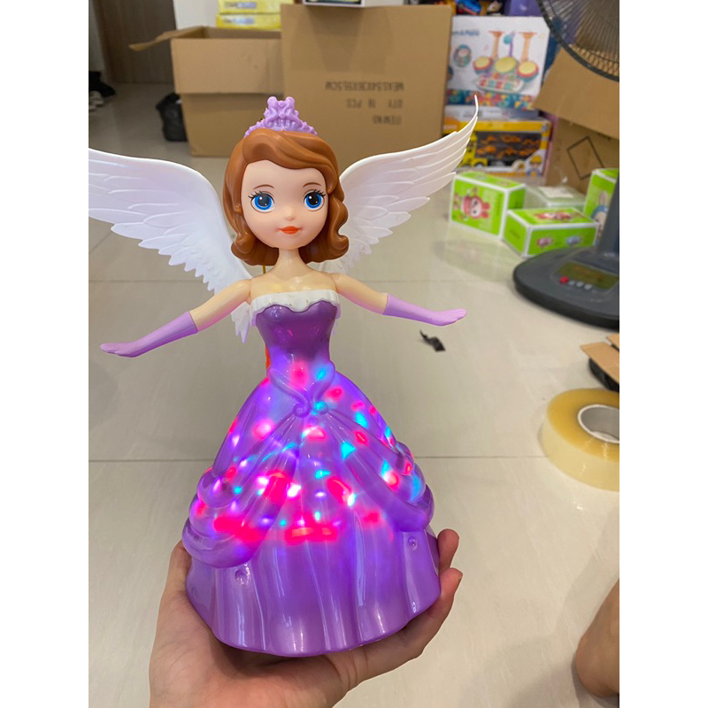 Đồ chơi đèn lồng trung thu hình công chúa dành cho bé có tay cầm