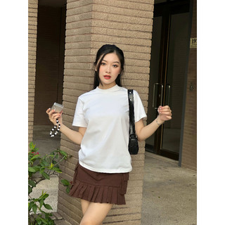 Áo thun nữ baby tee HEYBEE màu trơn basic - 3 màu - HAT16