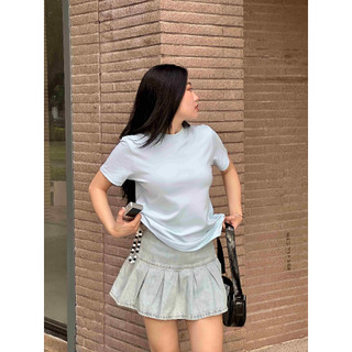 Áo thun nữ baby tee HEYBEE màu trơn basic - 3 màu - HAT16