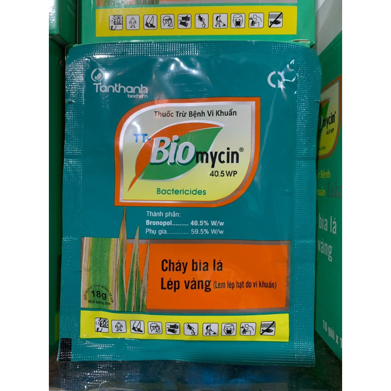 Biomycin 40.5WP| Gói 18g- cty Tân Thành|  Thuốc trị vi khuẩn cháy bìa lá và lép vàng
