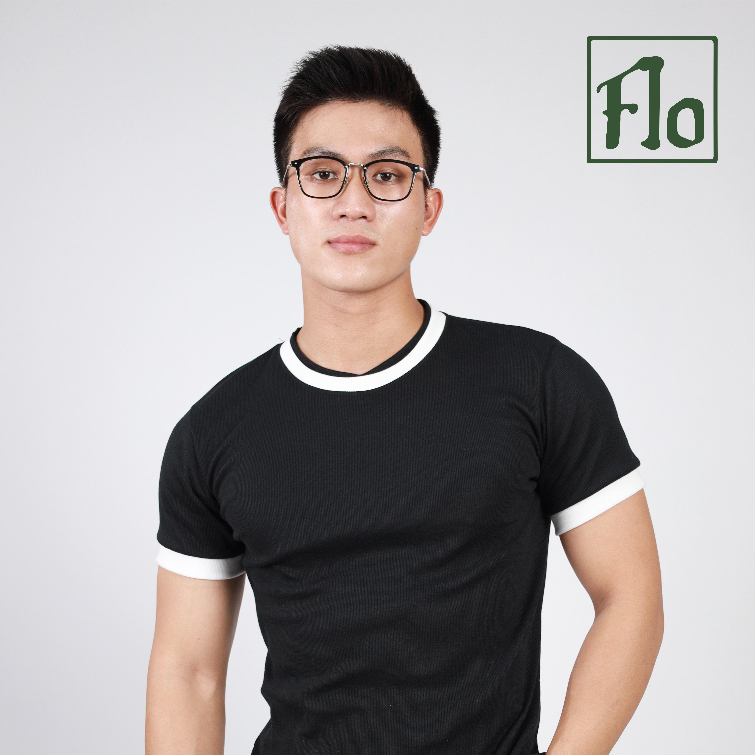 Áo thun body Flo MenSwear version2 cao cấp phối viền cổ 2 lớp co giãn thoáng mát