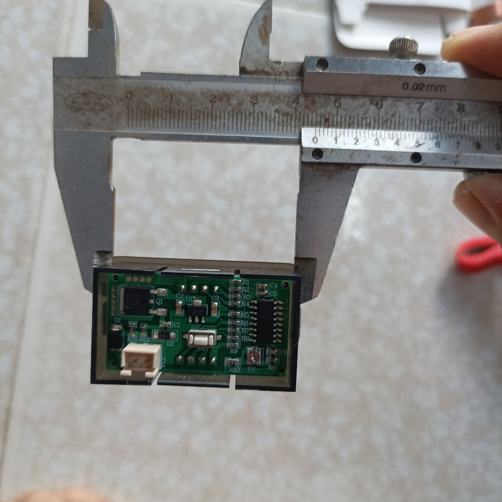 Đồng hồ hiển thị pin vạch màu và số vol