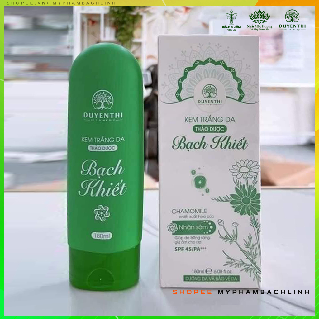 Kem Trắng Bạch Khiết Duyên Thị Bách Y Sâm 180Gr