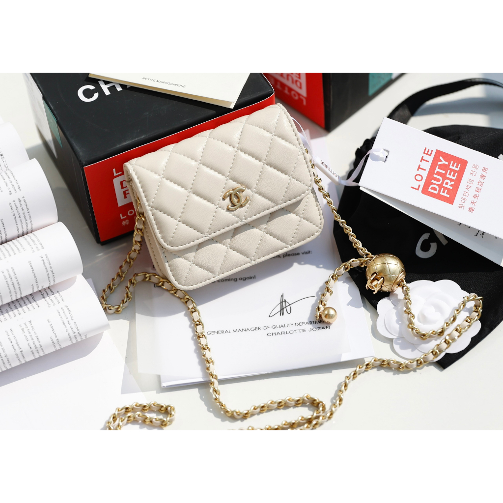 TÚI CHA NEO ON CHAIN CHARM SZ12 DA THẬT