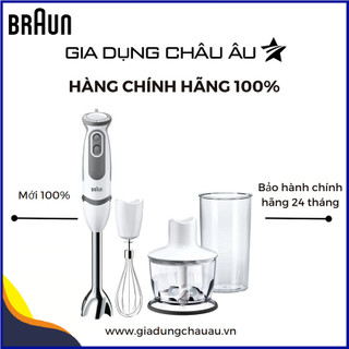 Máy xay cầm tay Braun MQ5235 - Hàng chính hãng 100% - Bảo hành chính hãng 24 tháng - Công suất 1000W - Sản xuất châu Âu