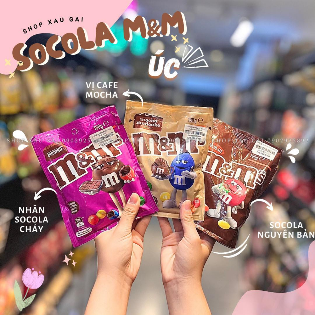 Kẹo Socola M&M's Mỹ 130g - 180g