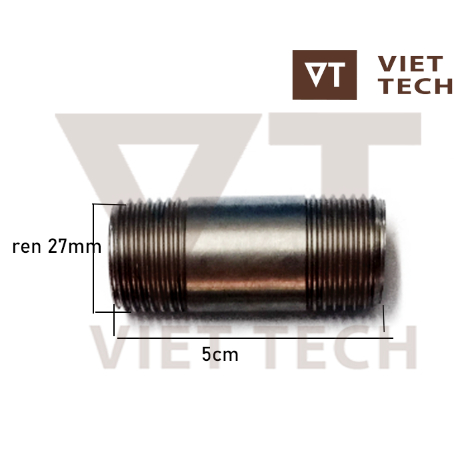 Kép tiện ren ngoài inox, ống tiện ren ngoài inox