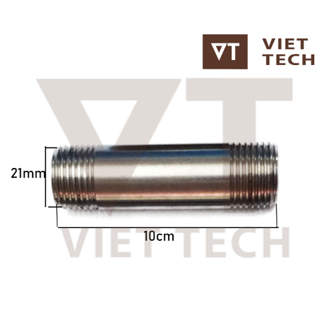 Kép tiện ren ngoài inox, ống tiện ren ngoài inox