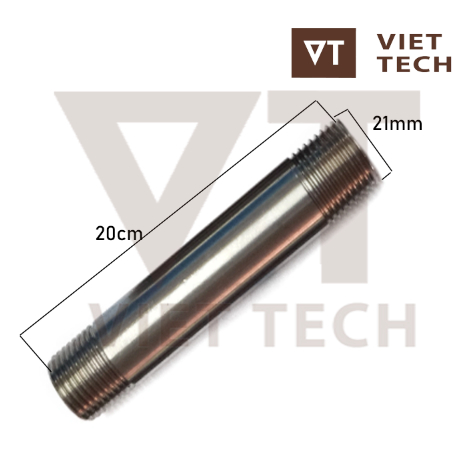 Kép tiện ren ngoài inox, ống tiện ren ngoài inox