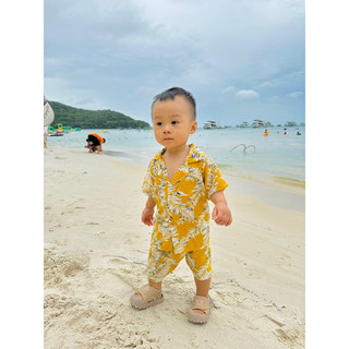 Bộ đũi cộc tay đi biển cho bé
