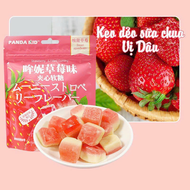 Kẹo Dẻo Sữa Chua Trái Cây Panda Kid Gói 58g