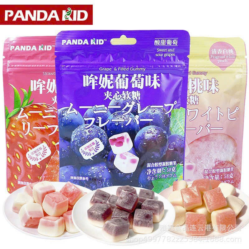 Kẹo Dẻo Sữa Chua Trái Cây Panda Kid Gói 58g