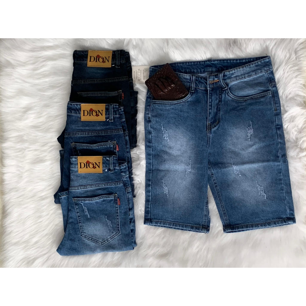 Quần Short Jean Nam Co Dãn THOITRANG24H Nhiều Màu Chất Liệu Jean Cotton Bền Màu Cào Nhẹ Và Không Cào