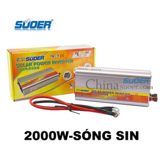 Máy kích điện, đổi điện 12v, 24v, 36v, 48v, 60v, 72v lên 220v inverter 2000w suoer sua-2000a