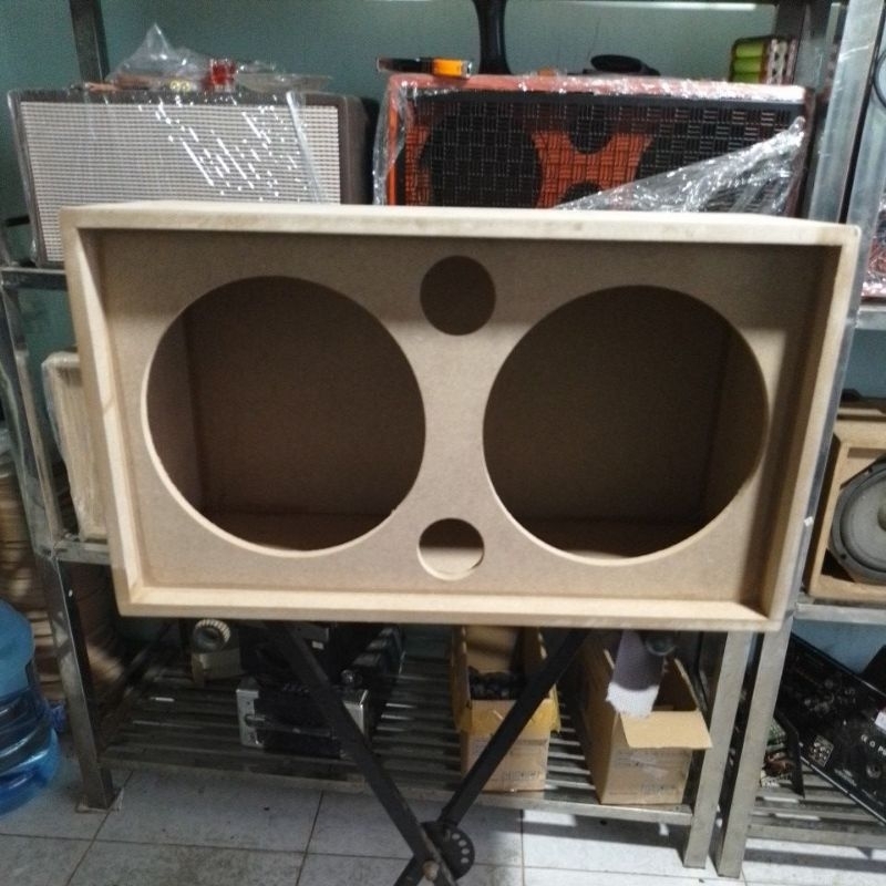 Vỏ thùng loa thô 2 bass 25 đôi chưa cắt mạch