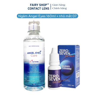COMBO Nước Ngâm The View Angle Eyes Và Nước Nhỏ Mắt ZeroSeven Cao Cấp Cho Kính Áp Tròng FAIRY SHOP CONTACT LENS