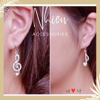 Khuyên tai hình nốt nhạc- mã KT106