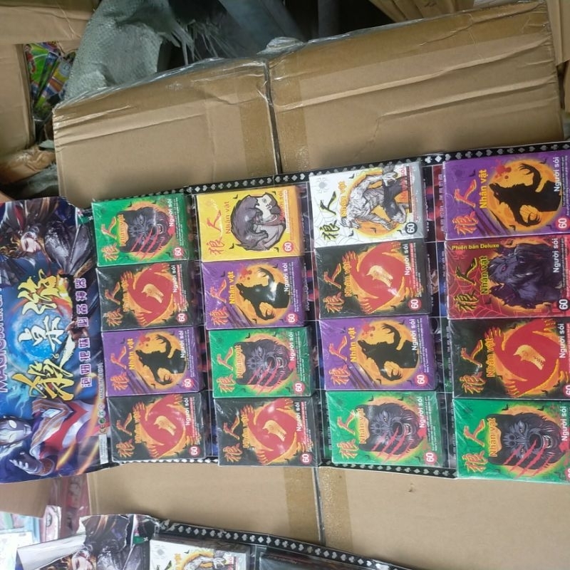Vỉ 16 bộ bài ma sói tiếng việt