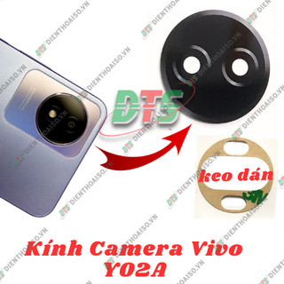 Kính camera vivo y02a kèm keo dán