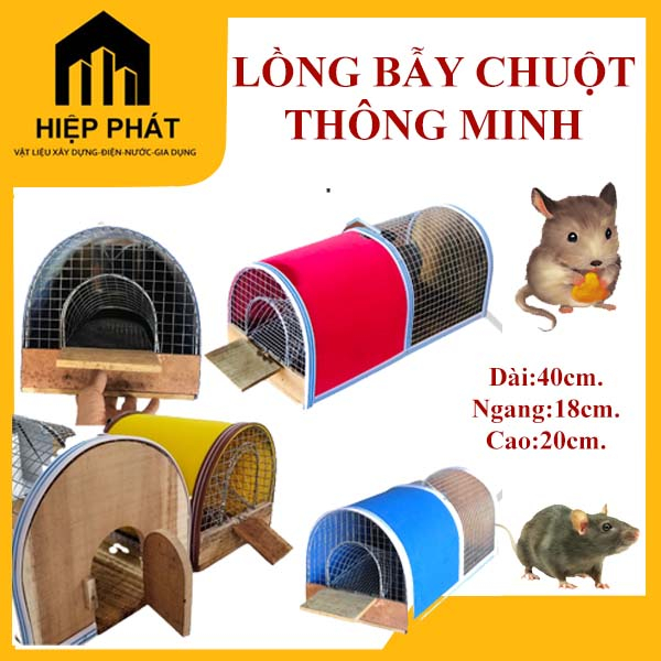 Bẫy Chuột Thông Minh , Lồng Bẫy Chuột Thông Minh, Dễ Dàng Bắt Chuột To và Chuột Nhỏ, kích thước 18x20x40cm