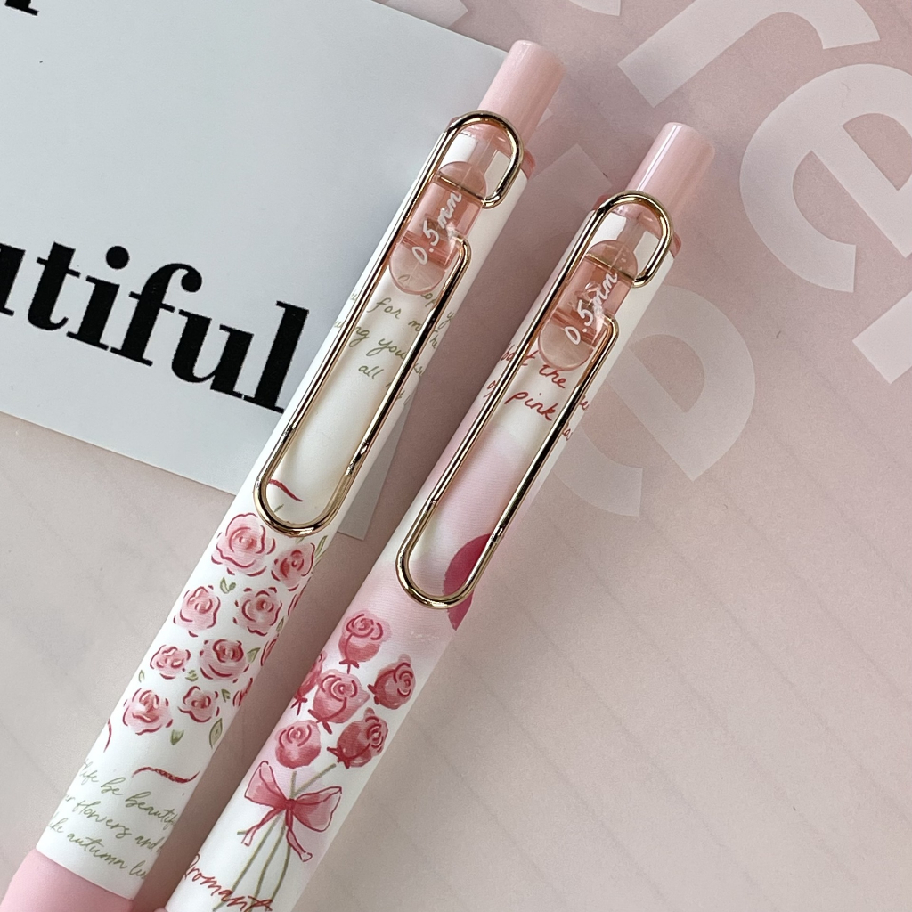 Bút gel Mura-8930 ROSE mực đen - Tiệm Bút SHIORI