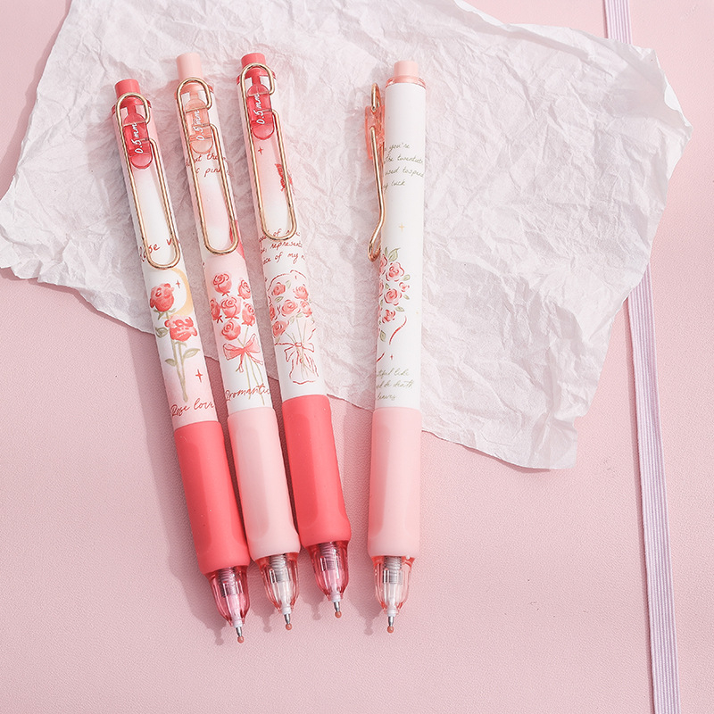 Bút gel Mura-8930 ROSE mực đen - Tiệm Bút SHIORI
