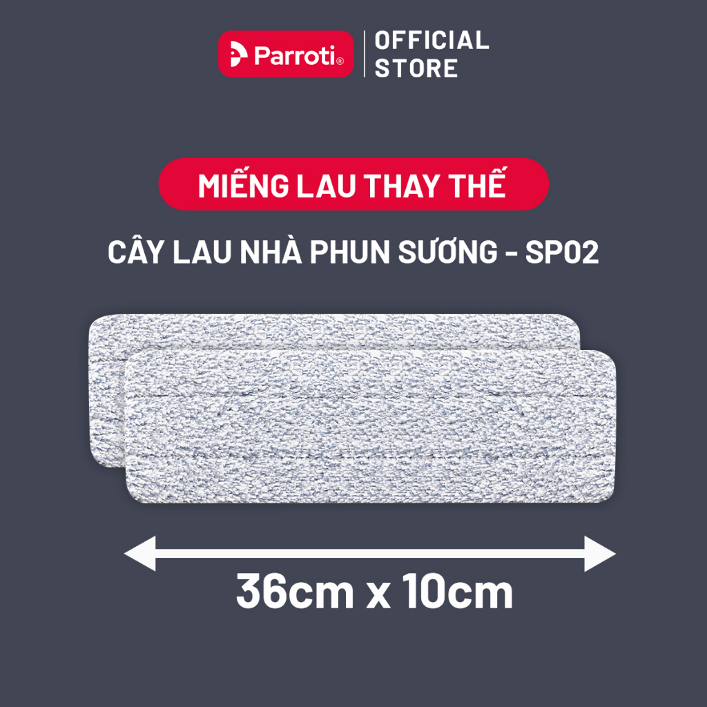 Combo 2 miếng lau thay thế cây lau nhà phun sương 36x10cm SP02