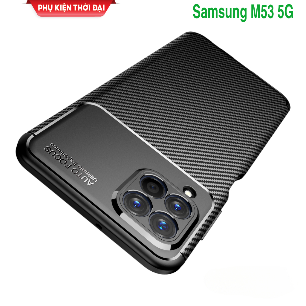 Ốp lưng Samsung M31 / M51 / M52 5G / M53 5G / M54 5G vân Rằn Ri hiệu Auto Focus chống mồ hôi vân tay