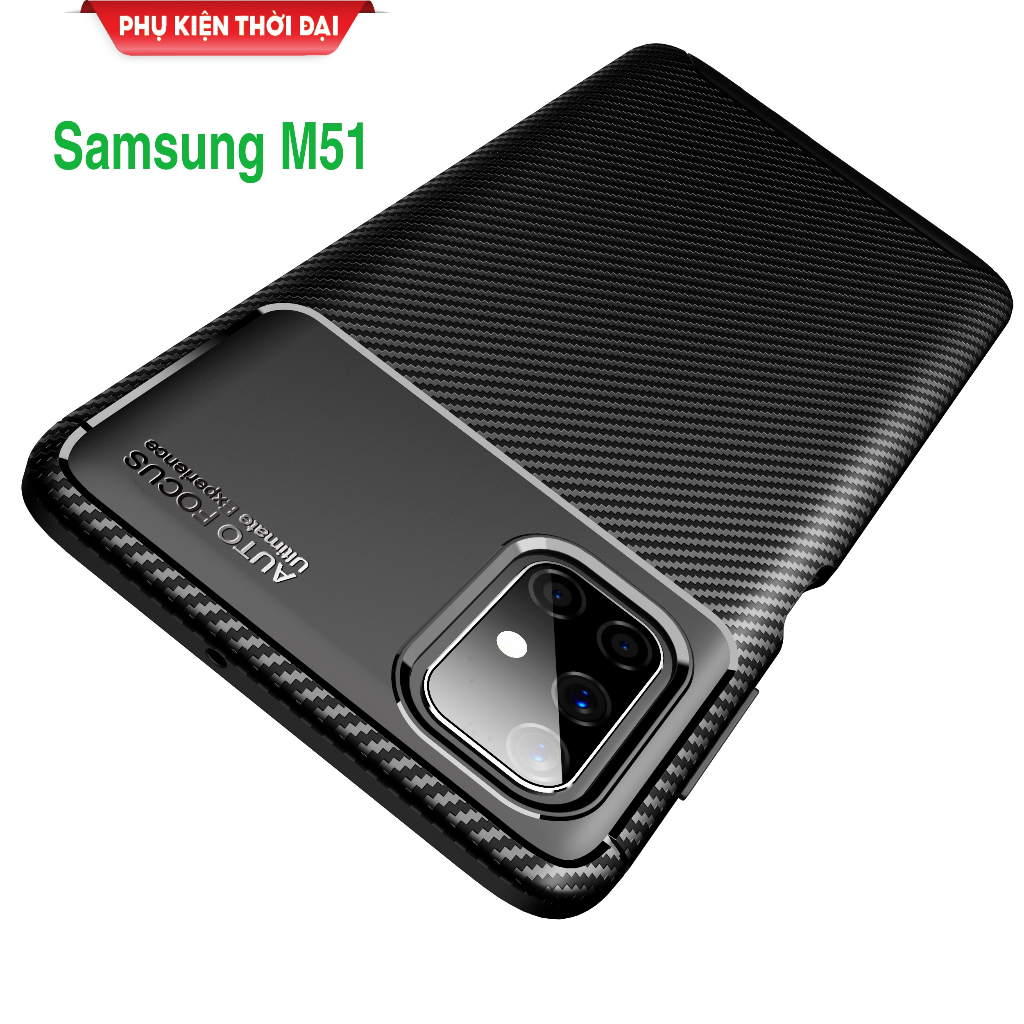 Ốp lưng Samsung M51 / M52 5G / M53 5G / M54 5G vân rằn ri hiệu Auto Focus nhựa dẻo chống sốc bảo vệ camera cao cấp