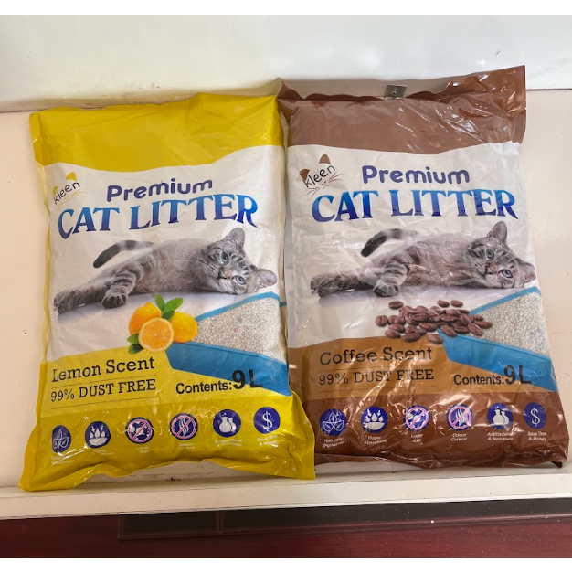 Cát Vệ Sinh Cho Mèo 9l - túi 4kg, Cát Vệ Sinh Cat Litter Kleen Khử Mùi Diệt Khuẩn - CM01