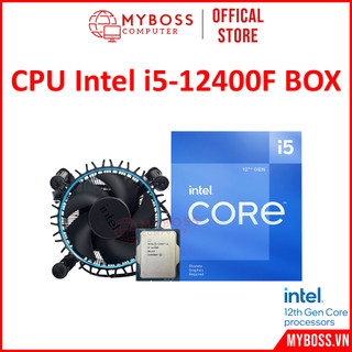 CPU Intel i5-12400F Full Box, Socket 1700 (Upto 4.4Ghz, 6 Nhân 12 Luồng, 18MB Cache, 65W) - NEW BH 36 Tháng