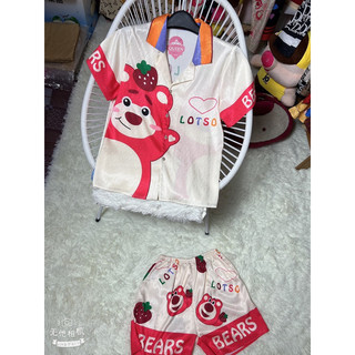 Bộ đùi lụa xước ánh kim Cute