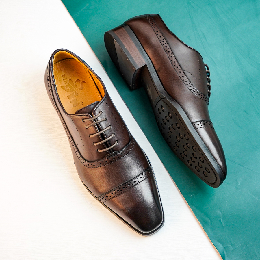 Giày Da Nam Oxford Bằng Da Mr.Din Md012