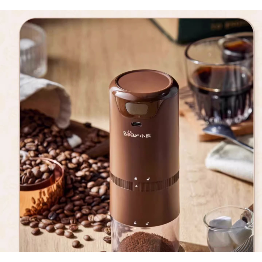 Máy nghiền cafe mini tự động, máy xay cafe tự động nhiều chế độ mài sạc điện dung lượng pin cao