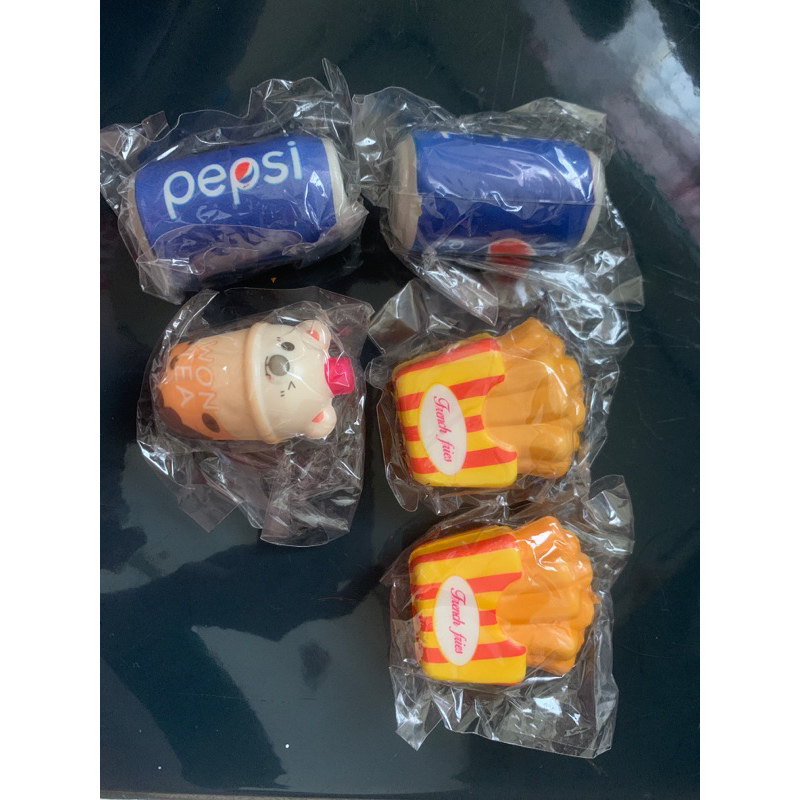 ĐỒ CHƠI SQUISHY MINI LON NƯỚC TRÀ SỮA KHOAI TÂY