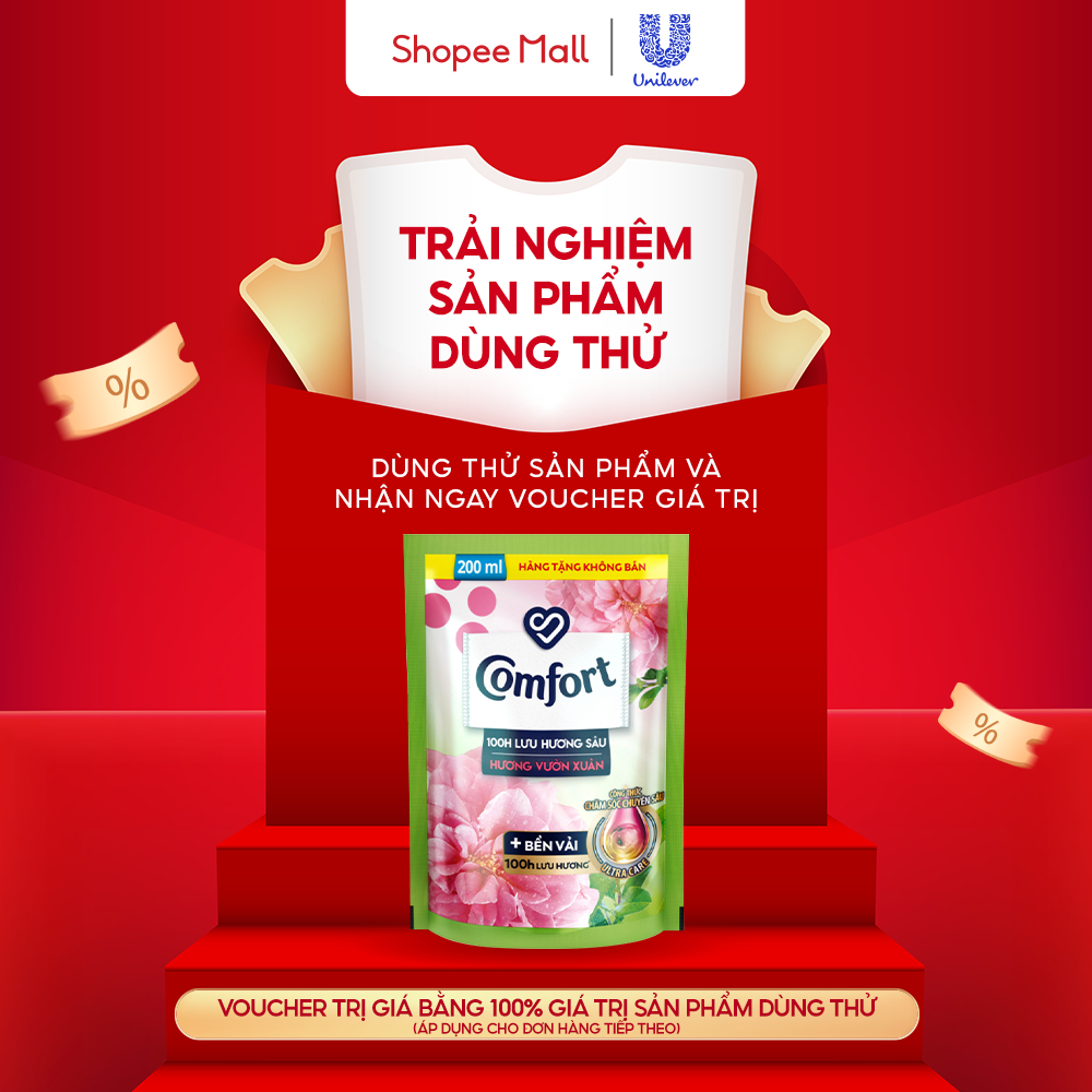 Túi nước xả vải Comfort 200ml