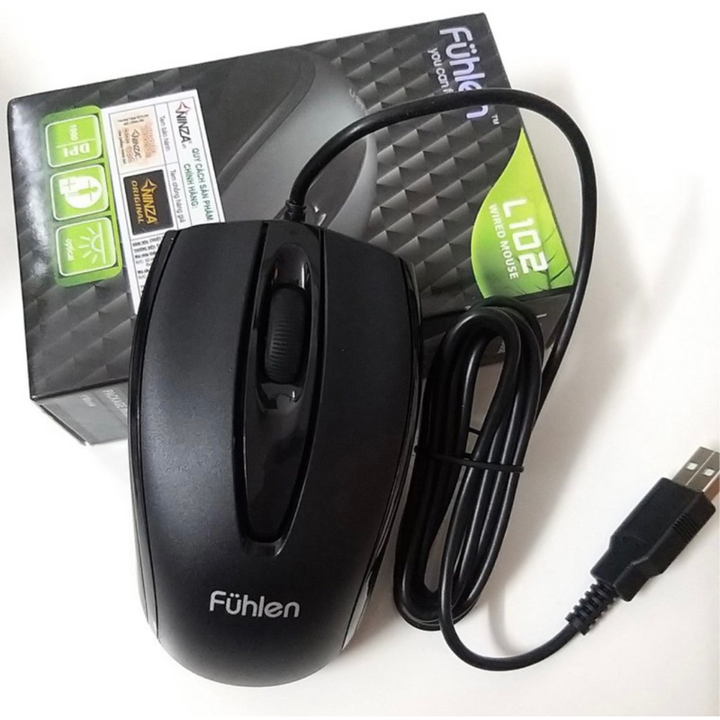 Chuột văn phòng có dây 𝐅𝐔𝐇𝐋𝐄𝐍 L102 - Nhập khẩu