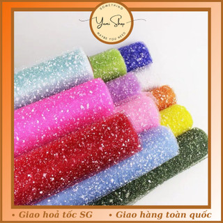 Cuộn 3.5 Mét Lưới Tuyết Gói Hoa Làm Phụ Kiện Handmade Lưới Trang Trí Thiệp Nguyên Liệu Thủ Công