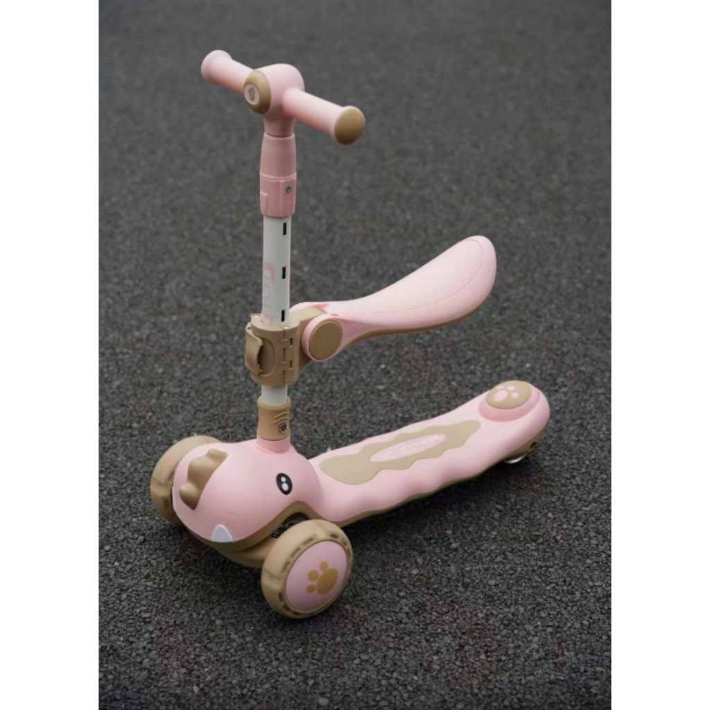 Xe trượt ngồi hình khủng long có đèn và phát nhạc theo sở thích của bé