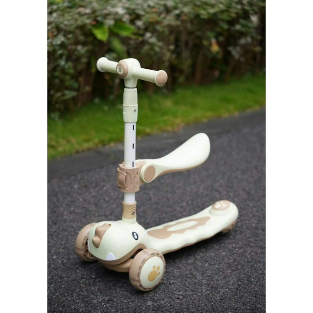 Xe trượt ngồi hình khủng long có đèn và phát nhạc theo sở thích của bé