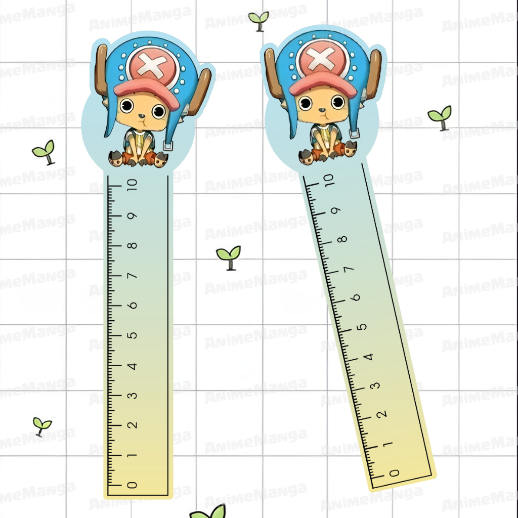 Thước Kẻ Anime One Piece Luffy In Nền Màu Thước Kẻ 10cm