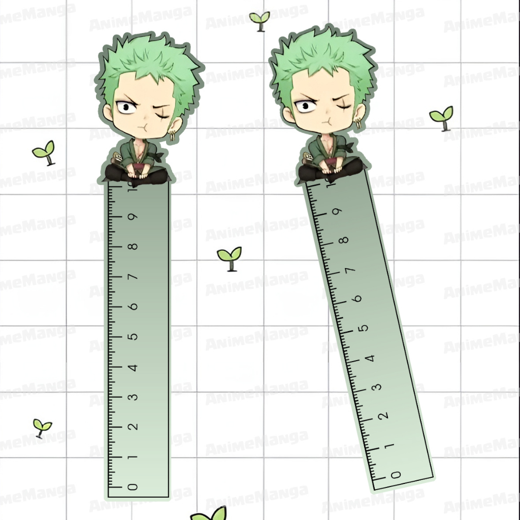 Thước Kẻ Anime One Piece Luffy In Nền Màu Thước Kẻ 10cm