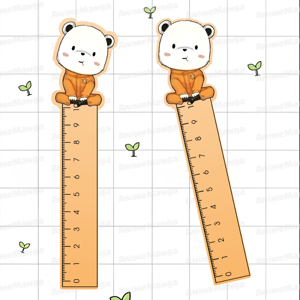 Thước Kẻ Anime One Piece Luffy In Nền Màu Thước Kẻ 10cm