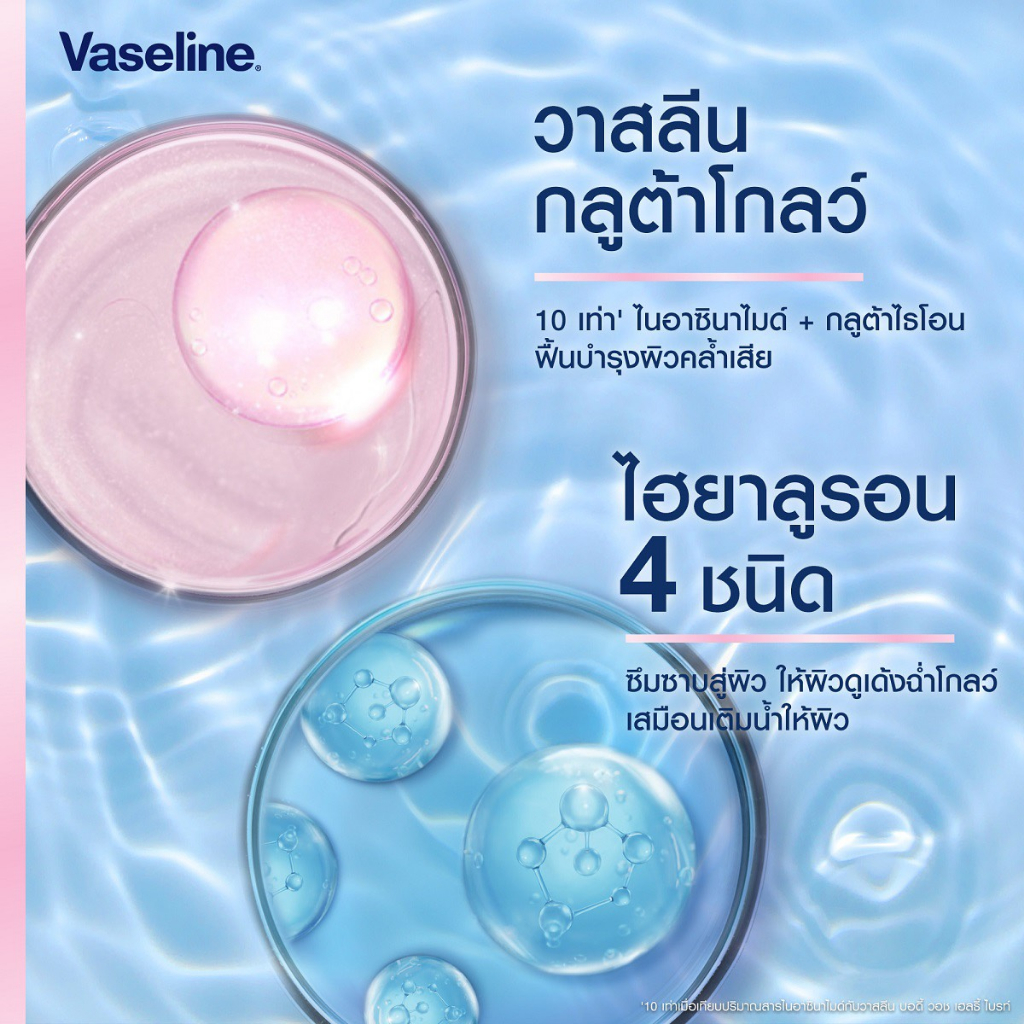 Sữa Tắm Dưỡng Trắng Da Vaseline Gluta Glow 10x Thái Lan - Vaseline Body Wash Luminous Glow Glutaglow 425mL