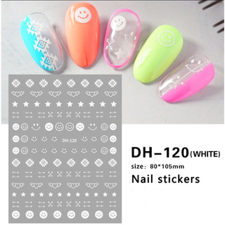 Sticker dán móng mặt cười mã mới
