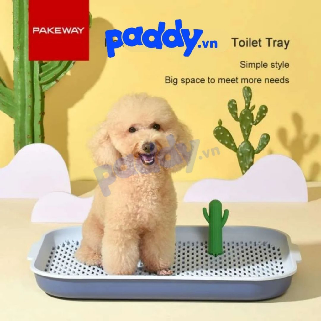 Khay Vệ Sinh Cho Chó Pakeway Xương Rồng