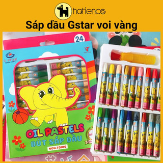 Sáp dầu, sáp màu dầu Gstar voi vàng 18/24 màu