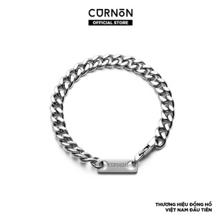 Vòng Tay Nam Curnon Anders - Bộ Sưu Tập Links - Trang Sức Vòng Xích Phong Cách Mạnh Mẽ Màu Bạc - Chất Liệu Thép Không Gỉ