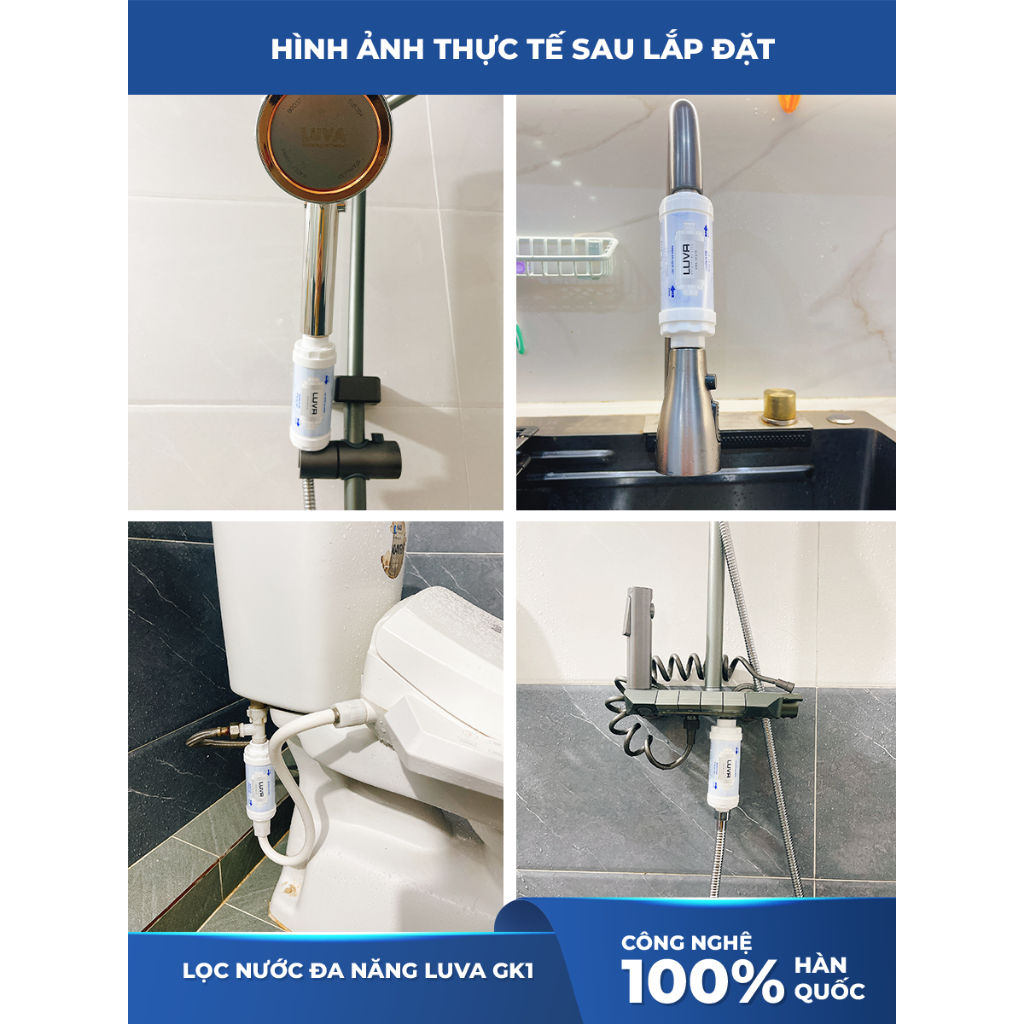 Vòi Sen Tăng Áp Luva, BH 12 tháng Đổi Lỗi 30 Ngày, Xoay 360 Độ, Bật Tắt Trên Vòi Sen